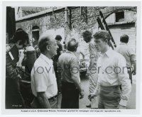 2s249 DAY OF THE JACKAL candid 8.25x10 still '73 Fred Zinnemann discusses a scene with Edward Fox!