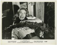 2s250 DAY OF THE TRIFFIDS 8x10.25 still '62 great close up of girl attacked by wacky plant monster!