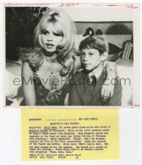2s256 DEAR BRIGITTE 7x9.25 news photo '65 young Bill Mumy was Bardot's first American kiss on film!