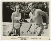2s280 DR. NO 8x10.25 still '62 Connery as James Bond by sexy Ursula Andress in censored bikini!