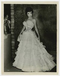2s296 ELIZABETH TAYLOR 8x10.25 still '53 in white organdy & satin skirt from Girl Who Had Everything