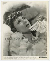 2s329 FRANCES DEE 8.25x10 still '37 wonderful close up with pearls & lace from Wells Fargo!