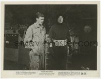 2s491 KILLERS FROM SPACE 8x10.25 still '54 Peter Graves talking to bug-eyed alien in laboratory!