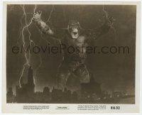 2s493 KING KONG 8.25x10 still R56 best effects image of lightning & giant ape looming over city!