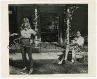 2s540 LOLITA 8.25x10 still '62 Kubrick, James Mason watches sexy Sue Lyon playing with hula hoop!