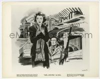 2s637 MRS. MINIVER 8x10.25 still '42 different Fawcett art of Greer Garson & Walter Pidgeon!