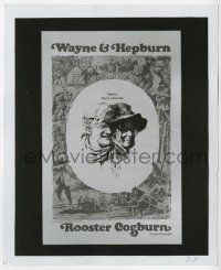 2s770 ROOSTER COGBURN 8x10.25 still '75 cool different art of John Wayne & Katharine Hepburn!