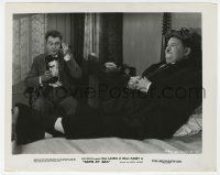 2s783 SAPS AT SEA 8.25x10 still '40 Oliver Hardy with hot water bottle & Stan Laurel with phone!