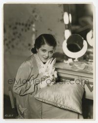 2s814 SIDNEY FOX 7.75x9.75 still '31 playing with two Easter bunnies while making Bad Sister!