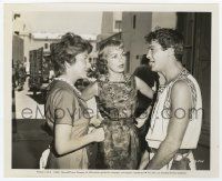 2s841 SPARTACUS candid 8.25x10 still '60 Tony Curtis in costume w/wife Janet Leigh & Douglas' wife!