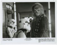 2s849 STAR WARS 8x10.25 still '77 Luke & Han Solo disguised as Stormtroopers with Chewbacca!
