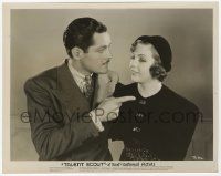 2s872 TALENT SCOUT 8x10.25 still '37 c/u of Donald Woods pointing at pretty Jeanne Madden!