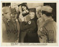2s890 THIS IS THE ARMY 8x10.25 still '43 Red Cross nurse Joan Leslie signs photo for soldiers!
