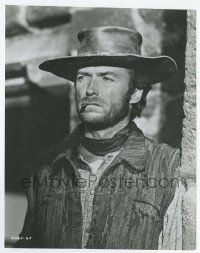 2s928 TWO MULES FOR SISTER SARA 7.5x9.5 still '70 waist-high portrait of Eastwood smoking cigar!