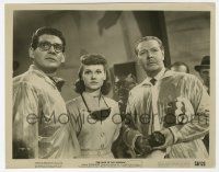2s956 WAR OF THE WORLDS 8x10.25 still '53 c/u of Gene Barry in glasses & scared Ann Robinson!