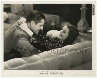 2s976 WIFE, DOCTOR & NURSE 8x10 still '37 romantic c/u of of Warner Baxter & Loretta Young on couch