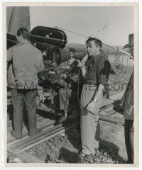 2s982 WITHOUT RESERVATIONS candid 8.25x10 still '46 Mervyn LeRoy on location w/ bullhorn by Miehle!