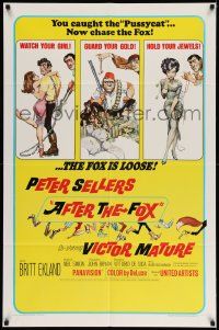 2t032 AFTER THE FOX 1sh '66 De Sica's Caccia alla Volpe, Peter Sellers, Frank Frazetta art!