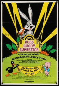 2t164 BUGS BUNNY SUPERSTAR 1sh '75 Looney Tunes Daffy Duck & Porky Pig!