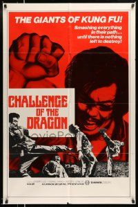 2t200 CHALLENGE OF THE DRAGON 1sh '74 smashing everything in their path, nothing left to destroy!