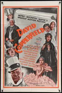 2t258 DAVID COPPERFIELD 1sh R62 W.C. Fields stars as Micawber in Charles Dickens' classic story!