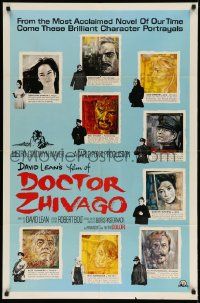 2t288 DOCTOR ZHIVAGO style C 1sh '65 Omar Sharif, Julie Christie, David Lean epic, Piotrowski art!