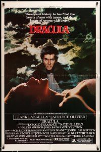 2t297 DRACULA style B 1sh '79 Bram Stoker, vampire Frank Langella & c/u of sexy Jan Francis!