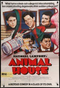 2t055 ANIMAL HOUSE English 1sh '78 John Belushi, Landis classic, wacky portraits of top cast!