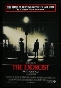 2t328 EXORCIST 1sh R00 William Friedkin, Max Von Sydow, William Peter Blatty horror classic!