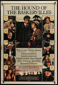 2t445 HOUND OF THE BASKERVILLES English 1sh '78 Peter Cook as Holmes, Moore as Dr. Watson!