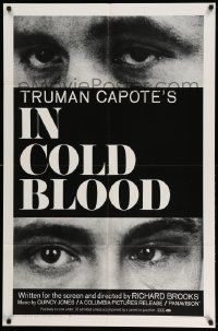 2t458 IN COLD BLOOD 1sh '68 Richard Brooks directed, Robert Blake, Scott Wilson, Truman Capote!