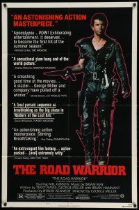 2t567 MAD MAX 2: THE ROAD WARRIOR style B 1sh '82 George Miller, Mel Gibson returns as Mad Max!