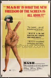 2t594 MASH 1sh '70 Elliott Gould, Korean War classic directed by Robert Altman!