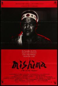 2t612 MISHIMA int'l 1sh '85 Paul & Leonard Schrader, Ken Ogata as Yukio Mishima, intense image!