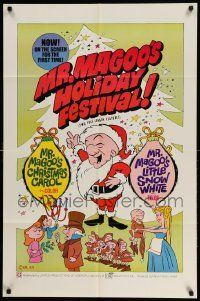 2t630 MR. MAGOO'S CHRISTMAS CAROL/MR. MAGOO'S LITTLE SNOW WHITE 1sh '70 great cartoon artwork!
