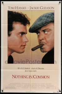 2t659 NOTHING IN COMMON 1sh '86 directed by Gary Marshall, Tom Hanks & Jackie Gleason!