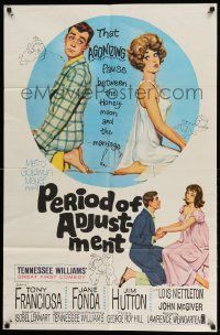 2t690 PERIOD OF ADJUSTMENT 1sh '62 sexy Jane Fonda in nightie trying to get used to marriage