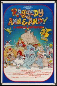 2t734 RAGGEDY ANN & ANDY 1sh '77 A Musical Adventure, cartoon artwork by Jarg!