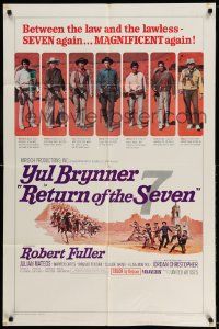 2t753 RETURN OF THE SEVEN 1sh '66 Yul Brynner reprises his role as master gunfighter!