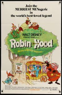 2t768 ROBIN HOOD 1sh '73 Walt Disney's cartoon version, the way it REALLY happened!