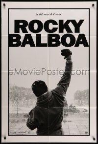 2t775 ROCKY BALBOA style A int'l teaser DS 1sh '06 boxing sequel, Sylvester Stallone w/fist in air!