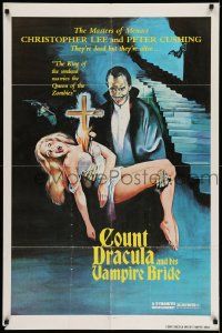 2t796 SATANIC RITES OF DRACULA 1sh 1978 great artwork of Count Dracula & his Vampire Bride!