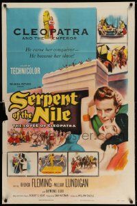 2t813 SERPENT OF THE NILE 1sh '53 sexiest Rhonda Fleming as Egyptian queen Cleopatra!