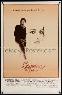 2t852 SOMEWHERE IN TIME 1sh '80 Christopher Reeve, Jane Seymour, cult classic!