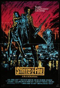 2t884 STREETS OF FIRE 1sh '84 Walter Hill directed, Michael Pare, sexy Diane Lane!