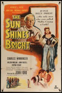 2t890 SUN SHINES BRIGHT 1sh '53 Charles Winninger, Irvin Cobb stories adapted by John Ford!