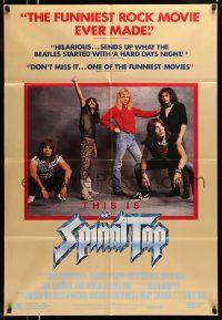 2t912 THIS IS SPINAL TAP 1sh '84 Rob Reiner heavy metal rock & roll cult classic!