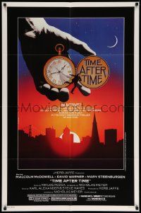 2t921 TIME AFTER TIME 1sh '79 directed by Nicholas Meyer, cool fantasy artwork by Noble!