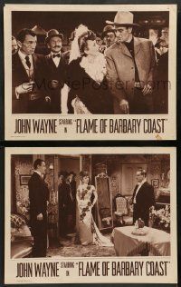 2w877 FLAME OF BARBARY COAST 2 LCs R50s John Wayne & sexy Ann Dvorak, Schildkraut!