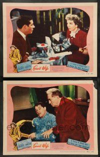 2w889 GUEST WIFE 2 LCs R52 Don Ameche, pretty Claudette Colbert, Charles Dingle!